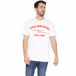 Star Trek Mens Shenzhou Athletic T-Shirt - 3XL, White