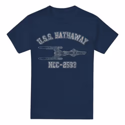 Star Trek Mens Hathaway Athletic T-Shirt - M, Navy