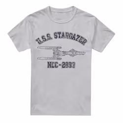Star Trek Mens Stargazer Athletic T-Shirt - XL, Sport Heather