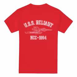 Star Trek Mens Reliant Athletic T-Shirt - 3XL, Red