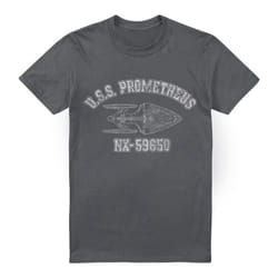 Star Trek Mens Prometheus Athletic T-Shirt - M, Charcoal