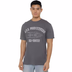 Star Trek Mens Prometheus Athletic T-Shirt - M, Charcoal