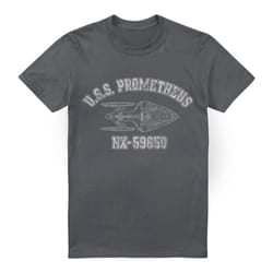 Star Trek Mens Prometheus Athletic T-Shirt - XL, Charcoal