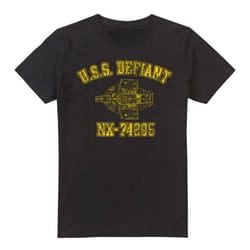 Star Trek Mens Defiant Athletic T-Shirt - M, Black
