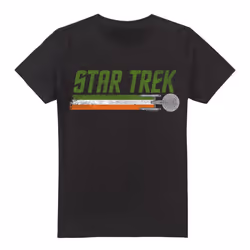 Star Trek Mens Irish Enterprise T-Shirt - XL, Black