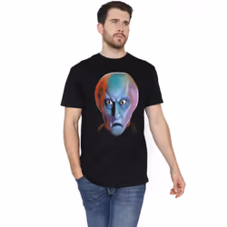 Star Trek Mens Balok Head T-Shirt - 5XL, Black