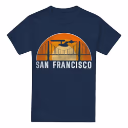 Star Trek Mens San Francisco Trek T-Shirt - XXL, Navy