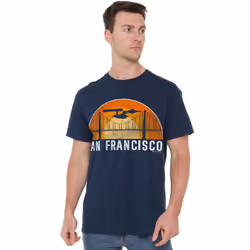 Star Trek Mens San Francisco Trek T-Shirt - XXL, Navy