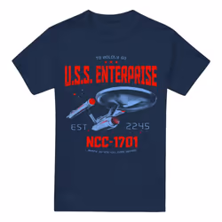 Star Trek Mens Stardate 2245 T-Shirt - 5XL, Navy