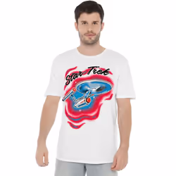 Star Trek Mens Airbrush T-Shirt - 4XL, White