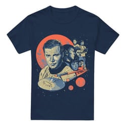 Star Trek Mens Poster T-Shirt - XXL, Navy