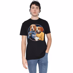 Star Trek Mens Dogs T-Shirt - 4XL, Black