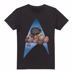 Star Trek Mens Five Year Nap T-Shirt - M, Black