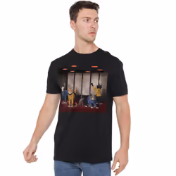 Star Trek Mens Beam Meow Up T-Shirt - XL, Black