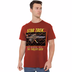 Star Trek Mens The Tholian Web T-Shirt - L, Cardinal