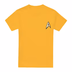 Star Trek Mens Command Uniform Foil T-Shirt - XL, Gold
