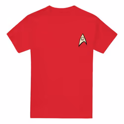 Star Trek Mens Engineering Uniform Foil T-Shirt - 4XL, Red