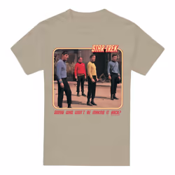 Star Trek Mens Red Shirt Blues T-Shirt - L, Sand