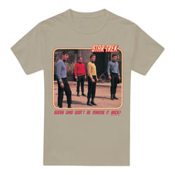 Star Trek Mens Red Shirt Blues T-Shirt - L, Sand
