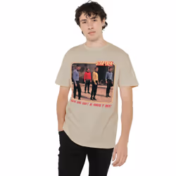 Star Trek Mens Red Shirt Blues T-Shirt - L, Sand
