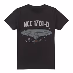 Star Trek Mens The Next Generation T-Shirt - S, Black