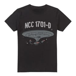 Star Trek Mens The Next Generation T-Shirt - XL, Black
