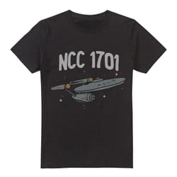 Star Trek Mens The First Enterprise T-Shirt - 4XL, Black