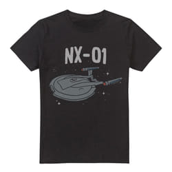 Star Trek Mens The OG NX Class T-Shirt - XL, Black