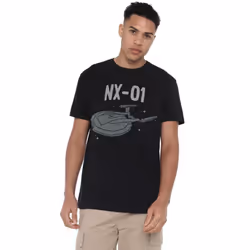 Star Trek Mens The OG NX Class T-Shirt - XL, Black