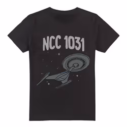 Star Trek Mens The Crossfield Class T-Shirt - 4XL, Black