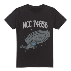 Star Trek Mens The Intrepid Class T-Shirt - XXL, Black
