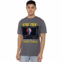 Star Trek Mens The Corbomite Maneuver T-Shirt - L, Charcoal