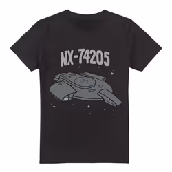 Star Trek Mens The Defiant T-Shirt - XXL, Black