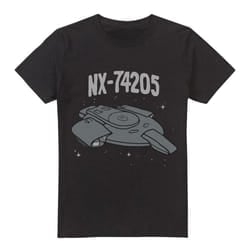 Star Trek Mens The Defiant T-Shirt - XXL, Black