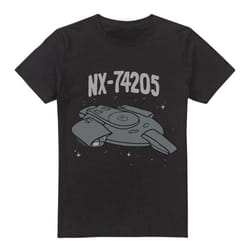 Star Trek Mens The Defiant T-Shirt - XL, Black