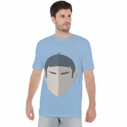 Star Trek Mens The Vulcan T-Shirt - 3XL, Light Blue