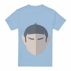 Star Trek Mens The Vulcan T-Shirt - S, Light Blue