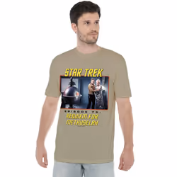 Star Trek Mens Requiem for Methuselah T-Shirt - M, Safari Green