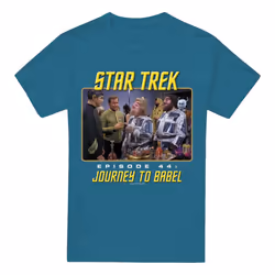 Star Trek Mens Journey to Babel T-Shirt - L, Slate