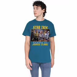 Star Trek Mens Journey to Babel T-Shirt - XL, Slate