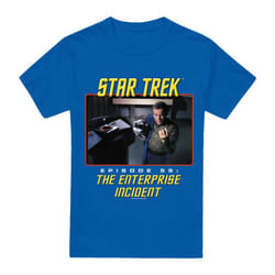 Star Trek Mens The Enterprise Incident T-Shirt - 3XL, Royal Blue