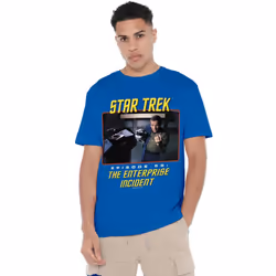 Star Trek Mens The Enterprise Incident T-Shirt - 3XL, Royal Blue