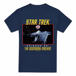 Star Trek Mens The Doomsday Machine T-Shirt - S, Navy