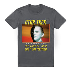 Star Trek Mens Last Battlefield T-Shirt - S, Charcoal