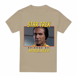 Star Trek Mens Space Seed T-Shirt - S, Safari Green