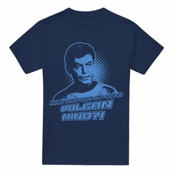 Star Trek Mens Vulcan Mind T-Shirt - 3XL, Navy