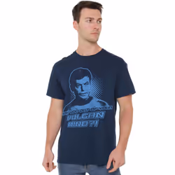 Star Trek Mens Vulcan Mind T-Shirt - 3XL, Navy