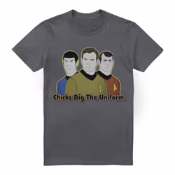 Star Trek Mens Dig It T-Shirt - 4XL, Charcoal