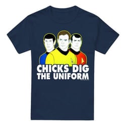 Star Trek Mens Dig It T-Shirt - M, Navy
