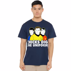 Star Trek Mens Dig It T-Shirt - M, Navy